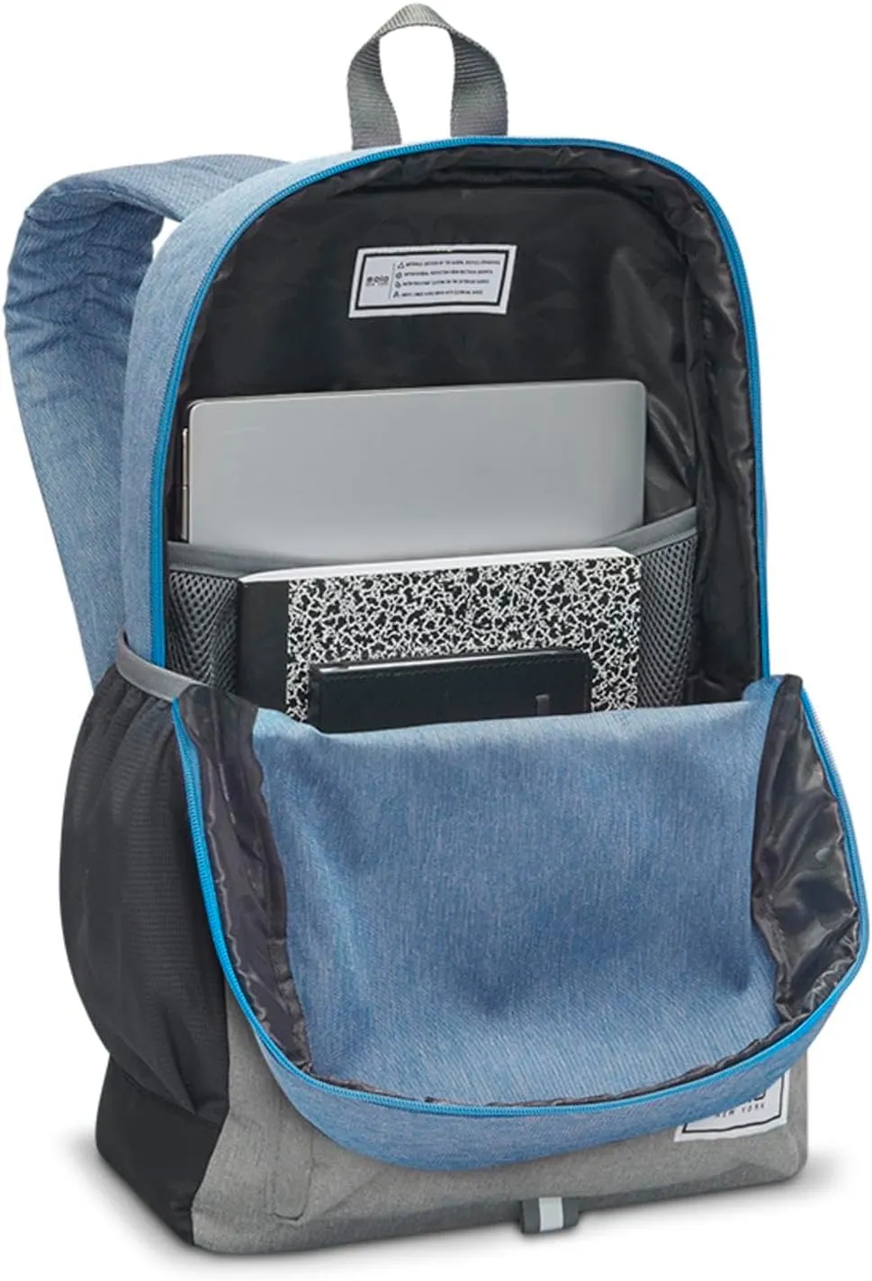 Solo New York Re:Port Laptop Backpack, Made from Recycled Materials, Out of the Blue, Fits Up to 15.6" Laptop