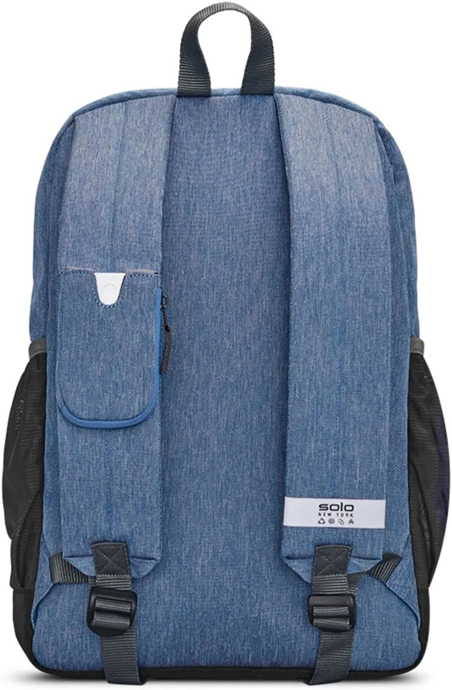 Solo New York Re:Port Laptop Backpack, Made from Recycled Materials, Out of the Blue, Fits Up to 15.6" Laptop