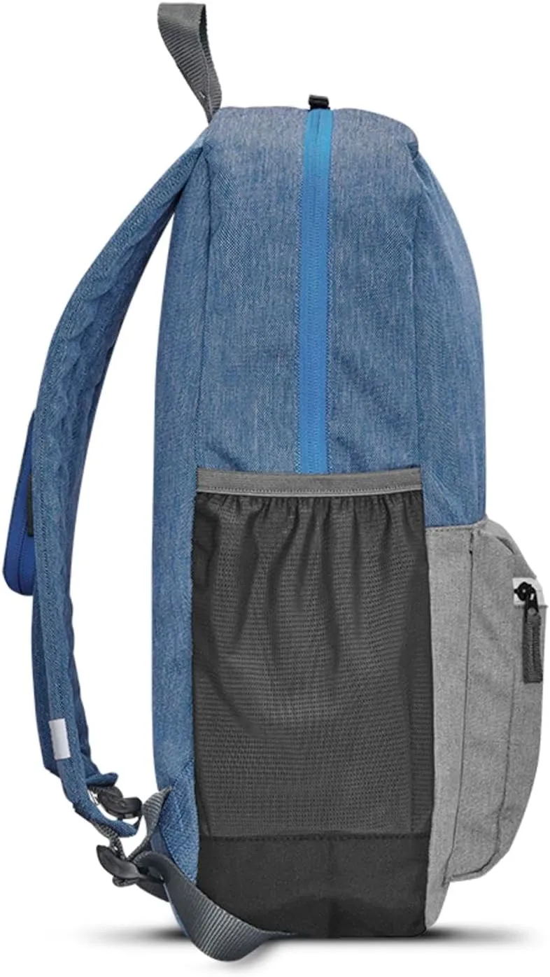 Solo New York Re:Port Laptop Backpack, Made from Recycled Materials, Out of the Blue, Fits Up to 15.6" Laptop