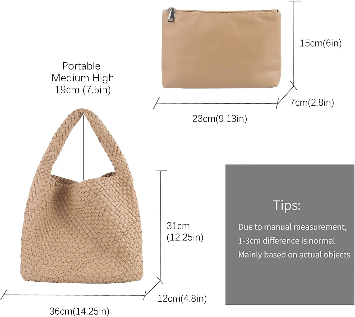 SUMICH Vegan Leather Hand-Woven Bag Purses and Handbags for Woman Top Handle Satchel Bags Ladies Leather Totes