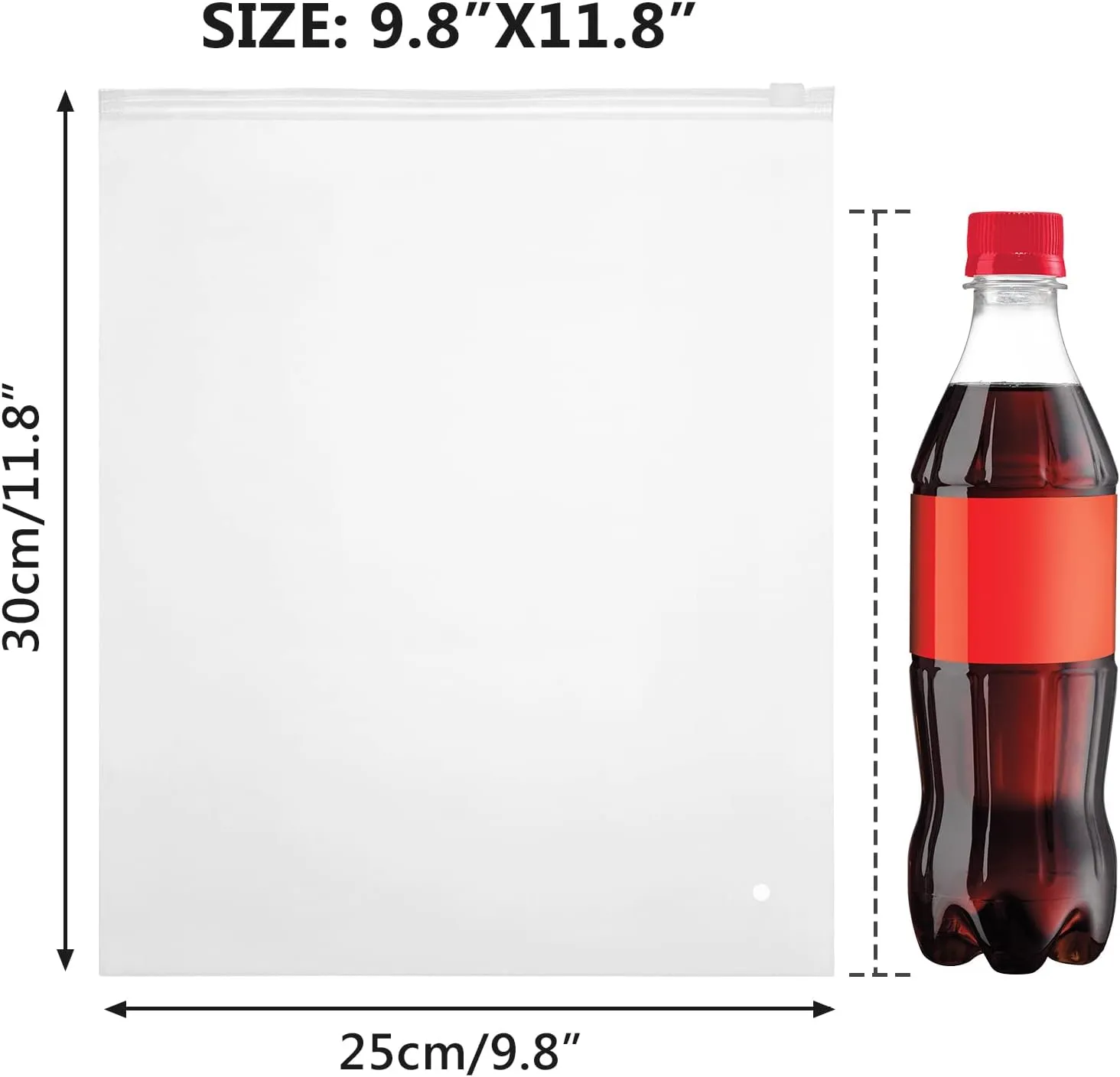 T-Shirt Bags, 100PCS 9x12 inch Frosted Zipper Packaging Bags for Clothing, Resealable Poly Plastic Apparel Merchandise Zip Bags for Shipping Clothes Shirt Jeans, with Vent Hole, 3 Mil