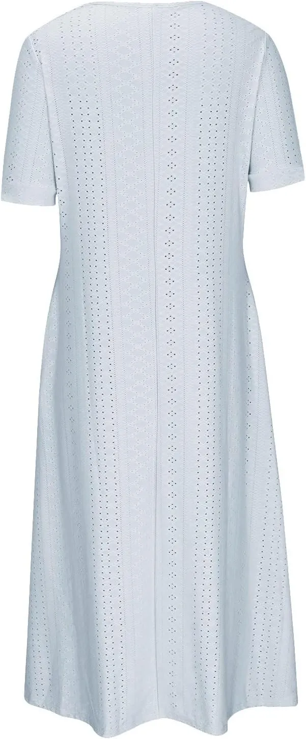 Tie Shoulder Mini Dress for Women Bow Square Neck Babydoll Ruffle Short Dress Summer Boho Flowy Sleeveless Sundress