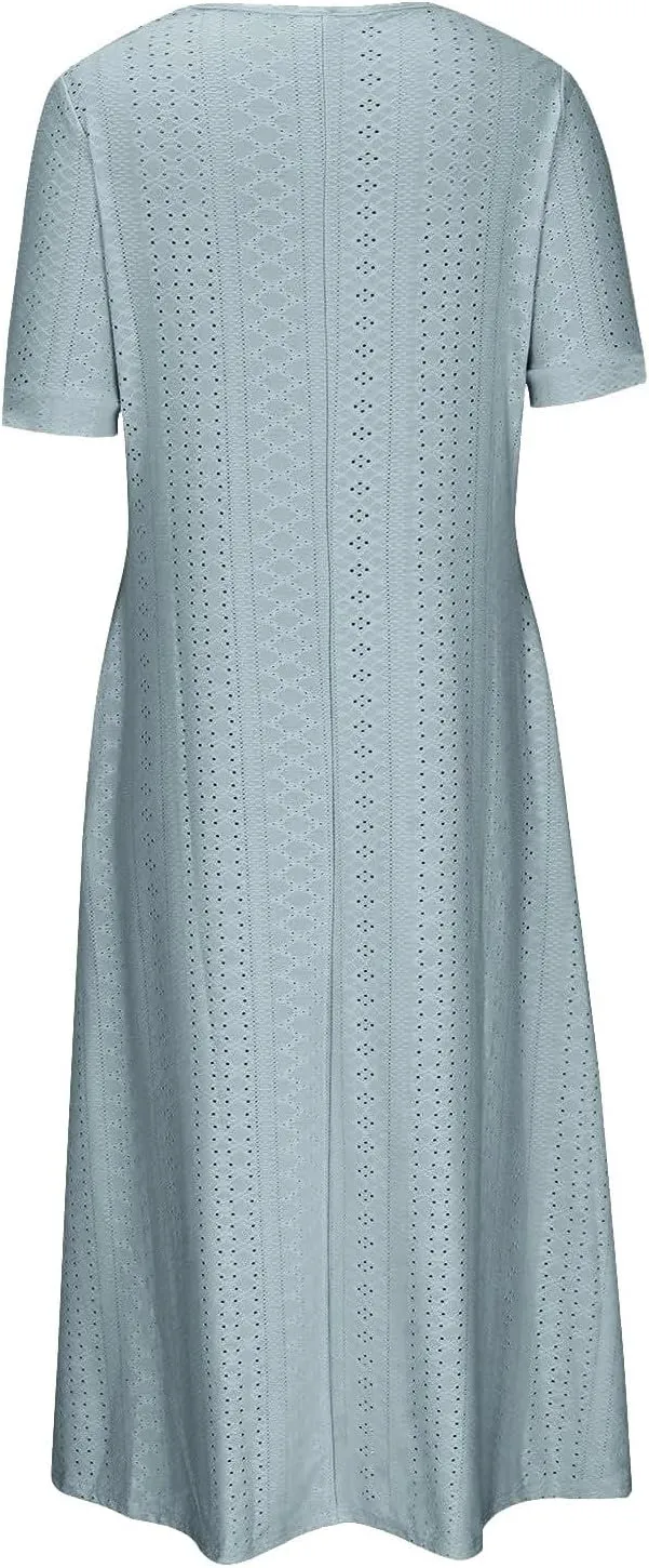 Tie Shoulder Mini Dress for Women Bow Square Neck Babydoll Ruffle Short Dress Summer Boho Flowy Sleeveless Sundress
