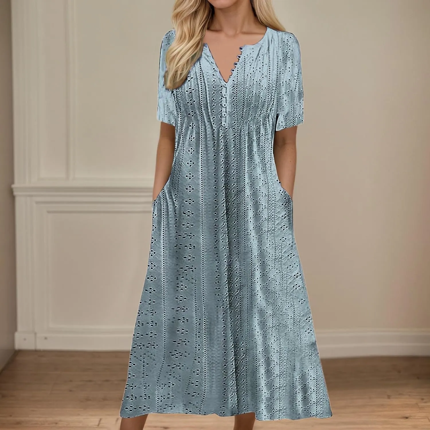 Tie Shoulder Mini Dress for Women Bow Square Neck Babydoll Ruffle Short Dress Summer Boho Flowy Sleeveless Sundress