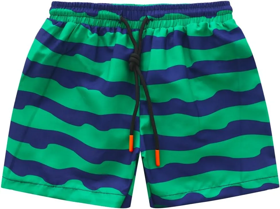 Toddlers and Baby Boys' 3-Piece Swimsuit Trunk and Rashguard Sun Hat Set