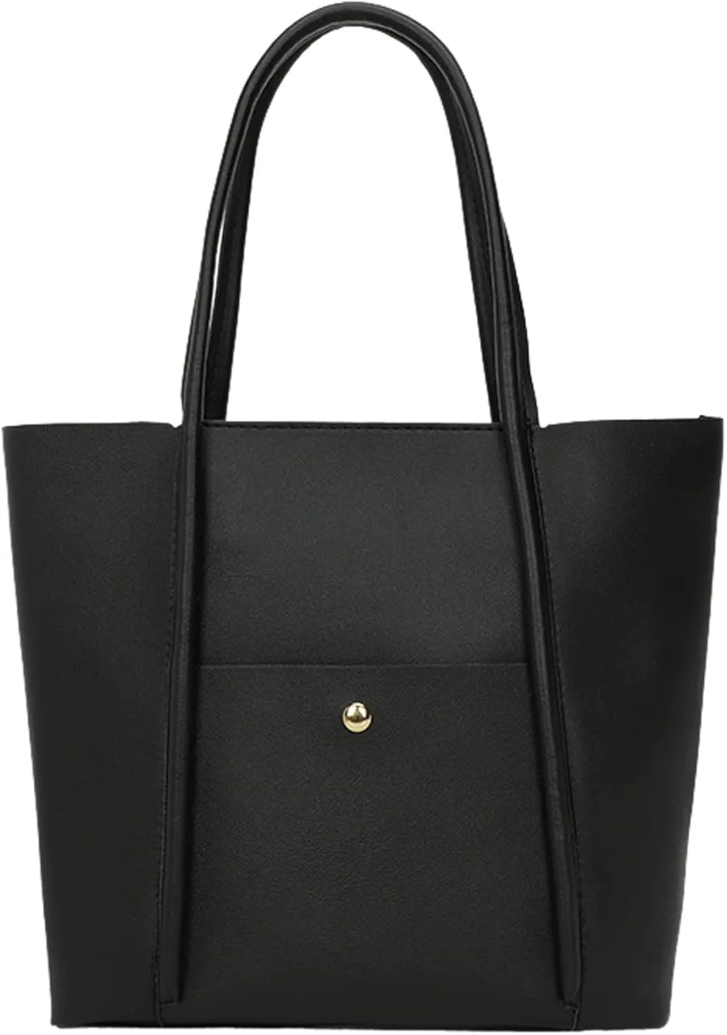 Tote Bag For Women Elegant Leather Solid Color Shoulder Bag Zipper Plus Large Bag Hand Bag For Travel Essential G