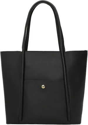 Tote Bag For Women Elegant Leather Solid Color Shoulder Bag Zipper Plus Large Bag Hand Bag For Travel Essential G