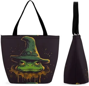 Tote Bag for Women Grocery Bag Flowers Bright Colors Foldable Shopping Bags Reusable Large Tote Bag