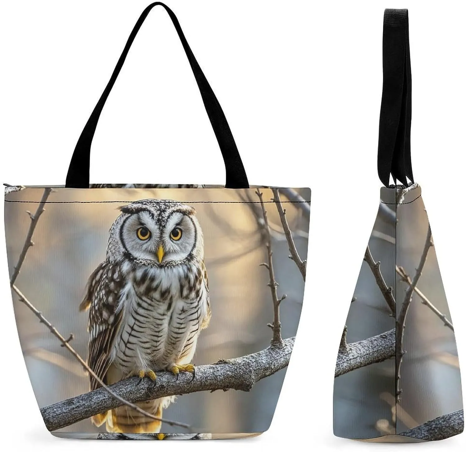 Tote Bag for Women Grocery Bag Red Heads Cranes Foldable Shopping Bags Reusable Large Tote Bag