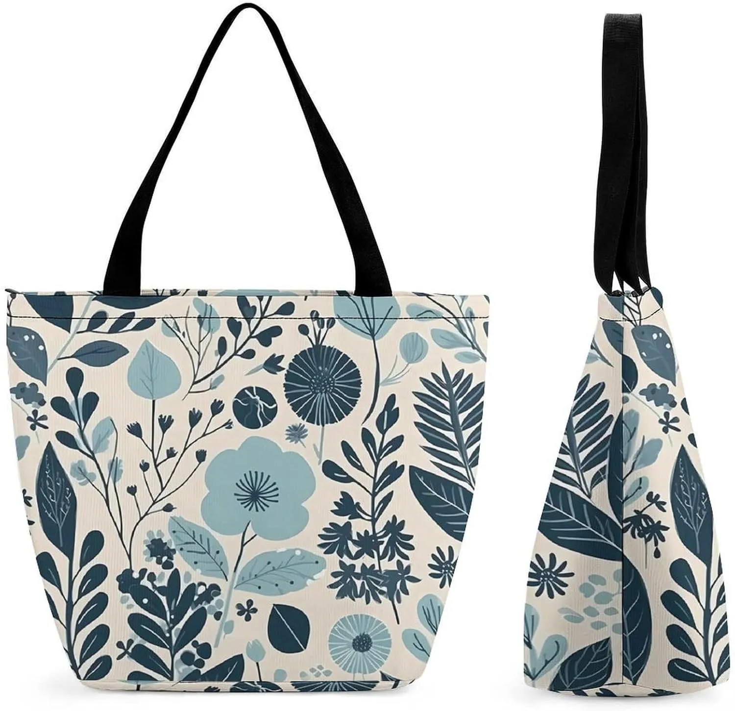 Tote Bag for Women Grocery Bag Several Blueberries Foldable Shopping Bags Reusable Large Tote Bag