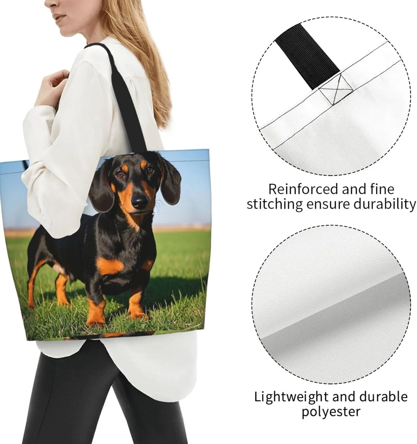 Tote Bag for Women Northern Lights Grocery Bag Foldable Shopping Bags Reusable Large Tote Bag