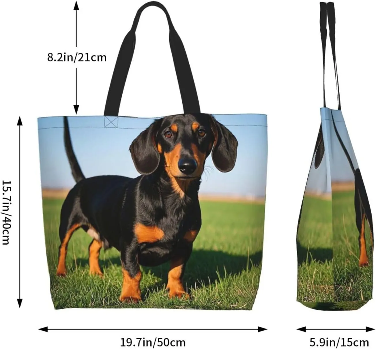 Tote Bag for Women Northern Lights Grocery Bag Foldable Shopping Bags Reusable Large Tote Bag