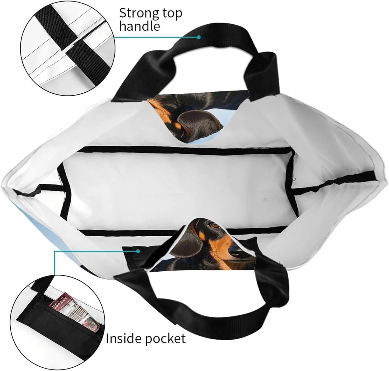 Tote Bag for Women Northern Lights Grocery Bag Foldable Shopping Bags Reusable Large Tote Bag