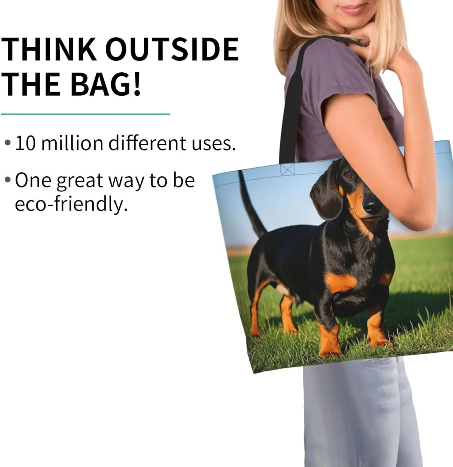 Tote Bag for Women Northern Lights Grocery Bag Foldable Shopping Bags Reusable Large Tote Bag