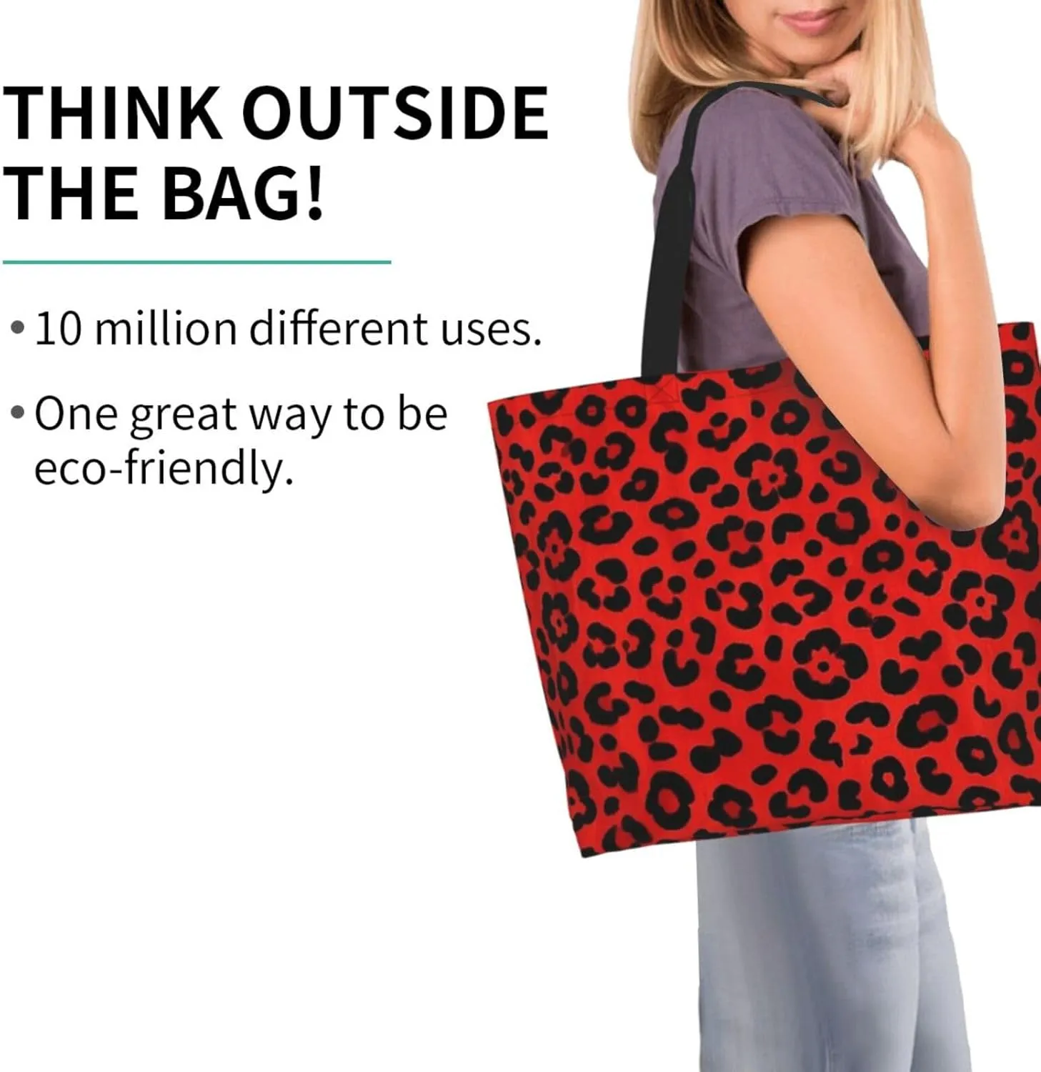 Tote Bag for Women Sea Otters Grocery Bag Foldable Shopping Bags Reusable Large Tote Bag