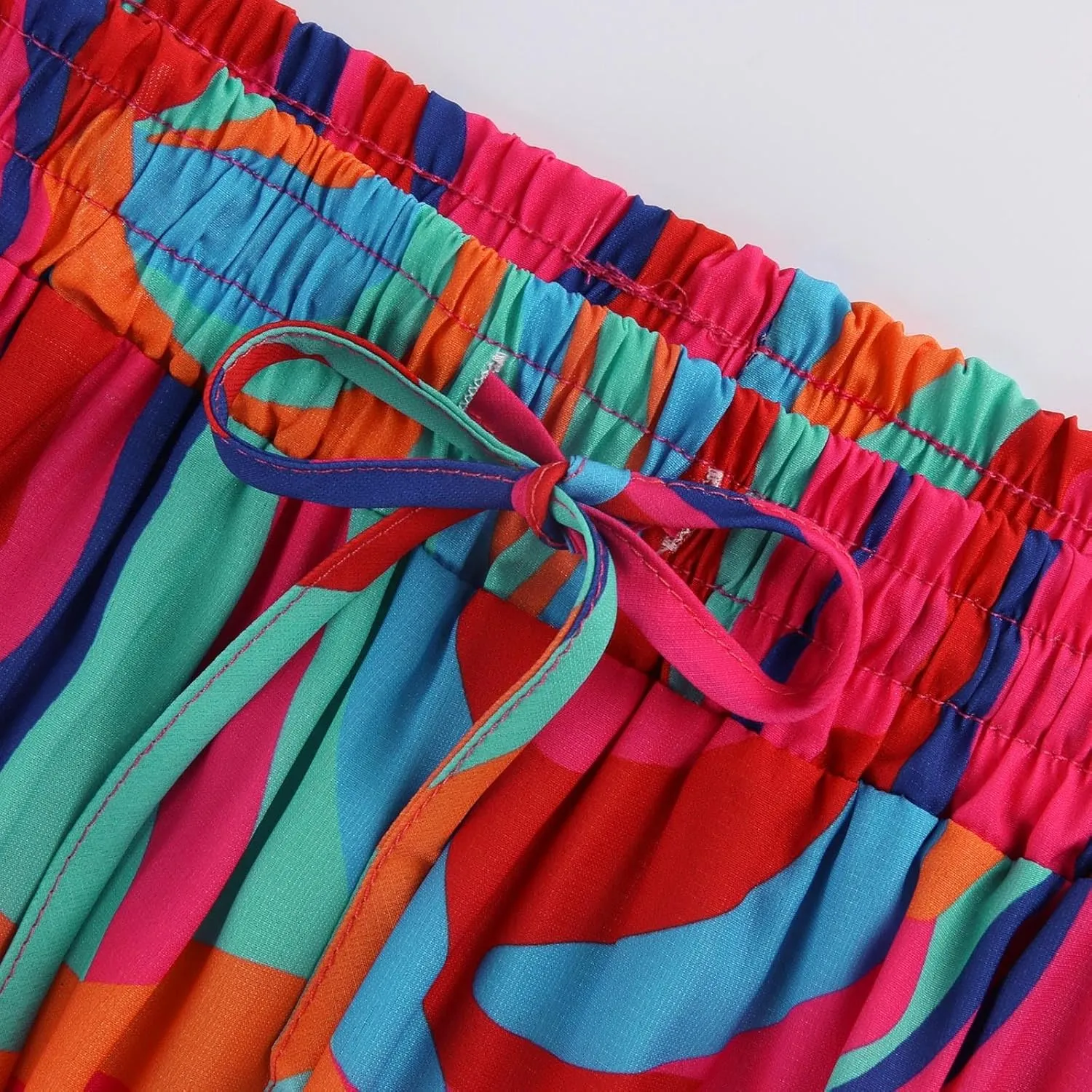 Trendy High Waisted Maxi Skirt, Casual 2025 Flowy Vacation Elegantes Long Skirt
