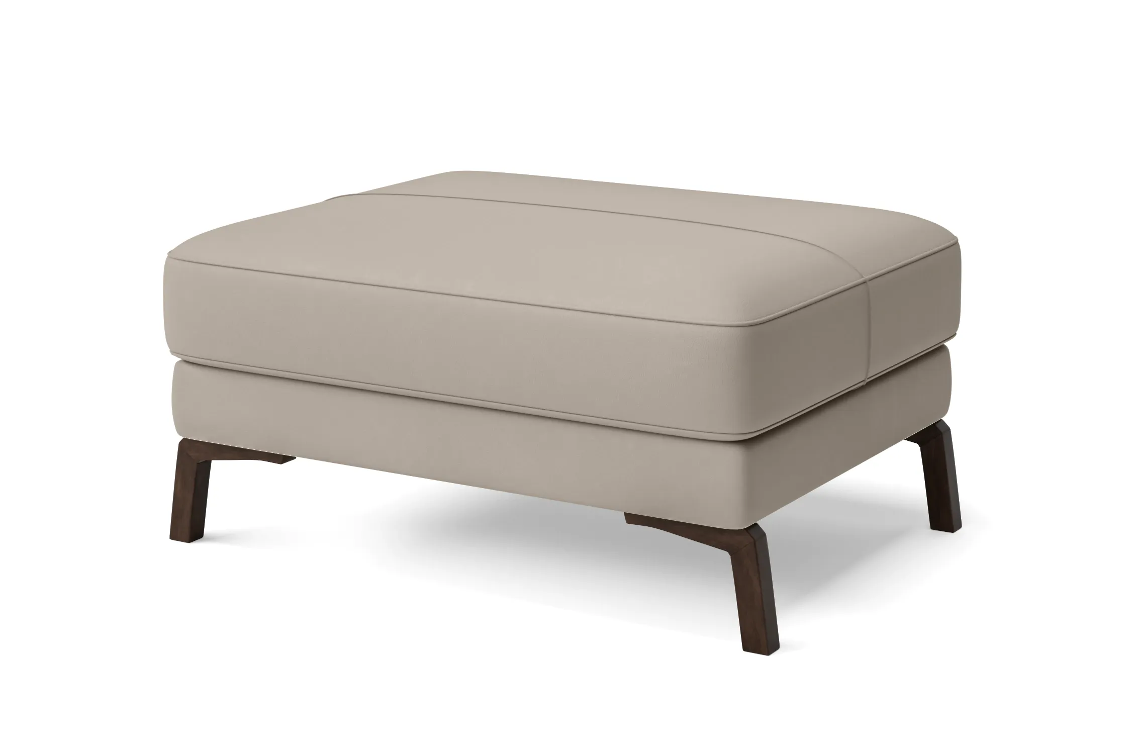 Turin Ottoman Sand Leather