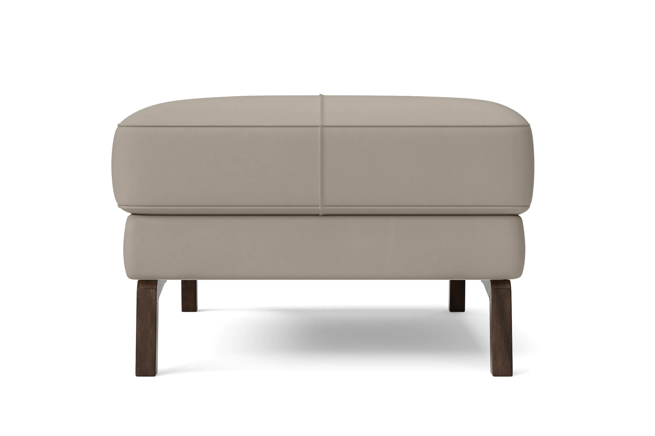 Turin Ottoman Sand Leather