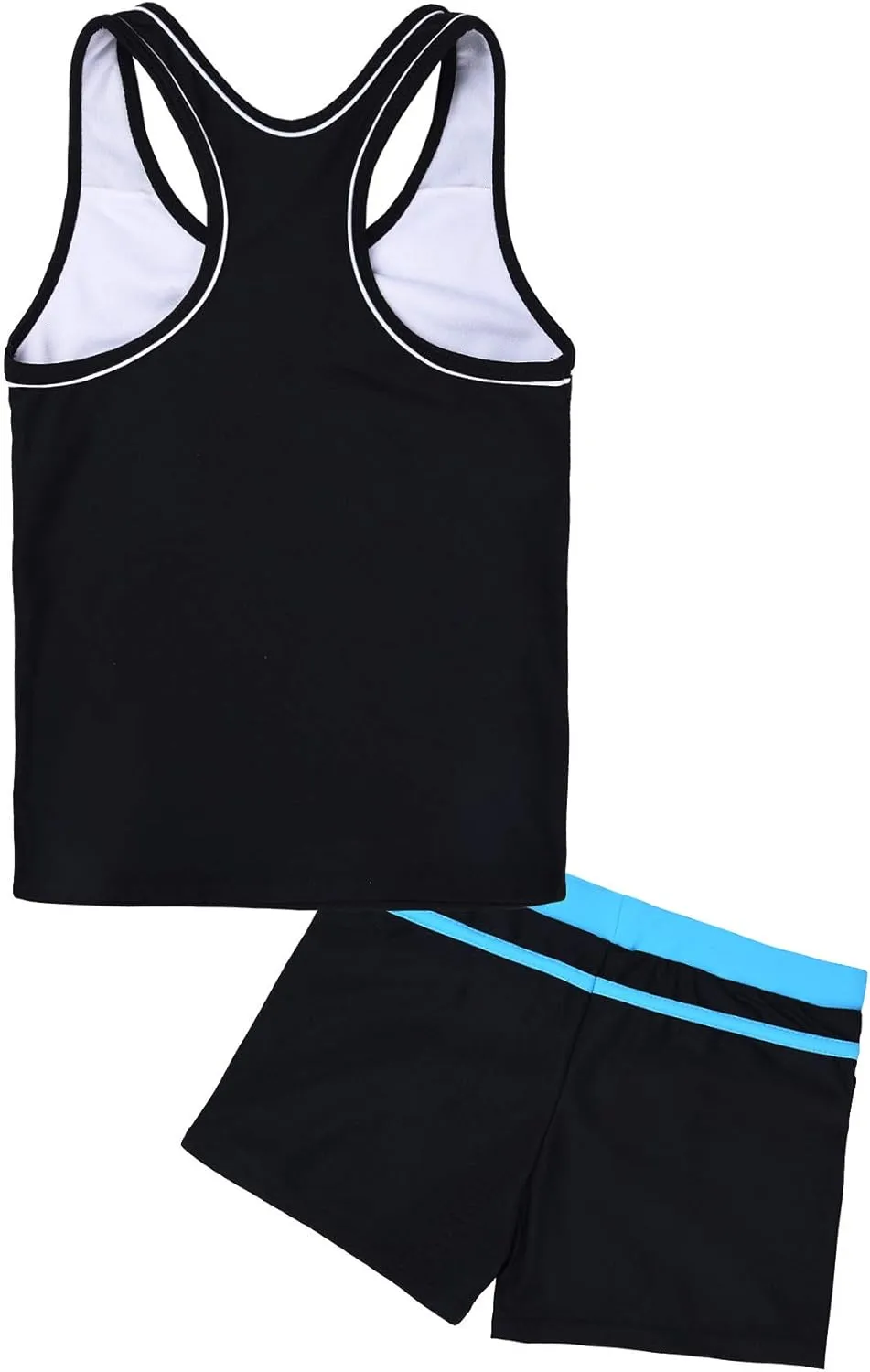 Uhnice Girls Swimsuit Two Piece Tankini Swimwear with Boyshort