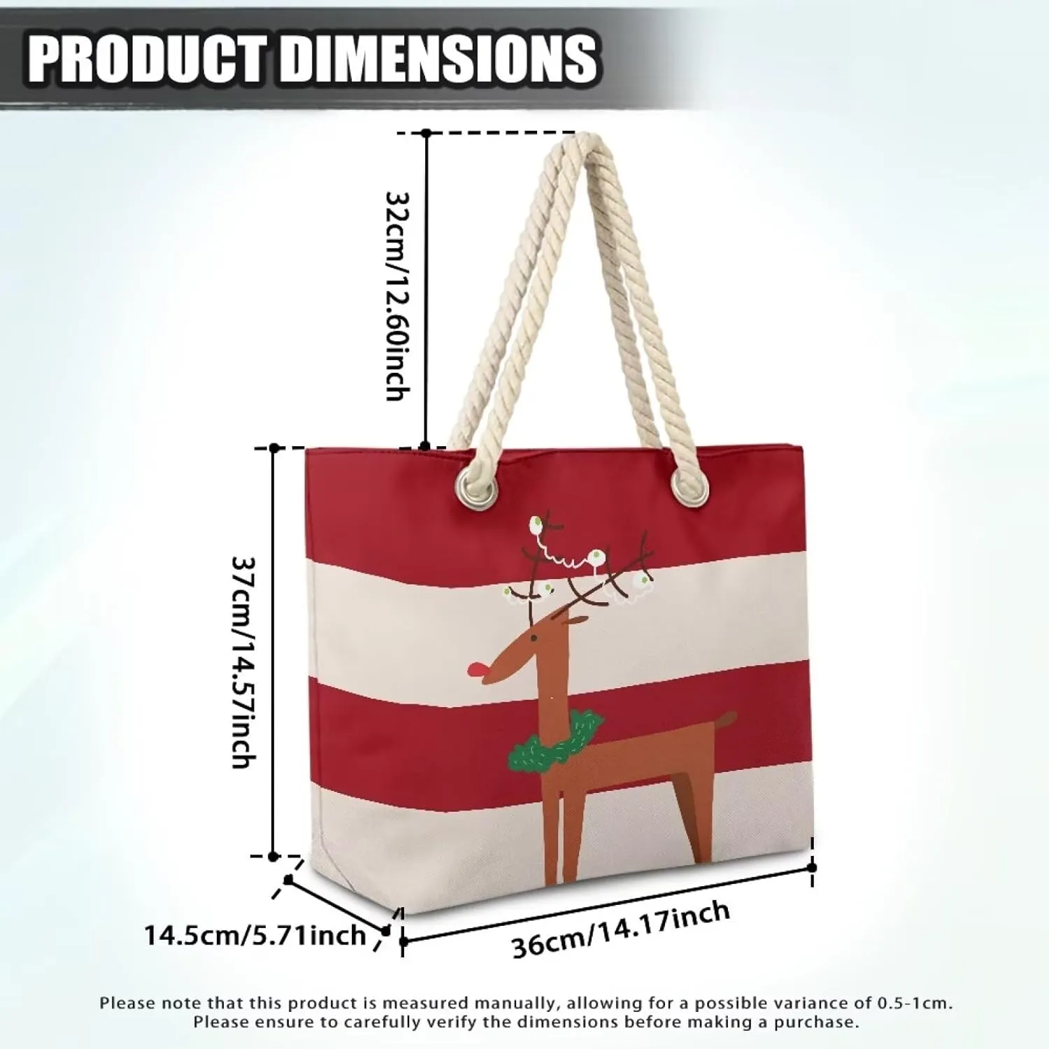 Vacation Beach Bag for Ladiess Women Medium Casual Travel Tote Bag Swim Pool Totes Bag with Hemp Rope Handle