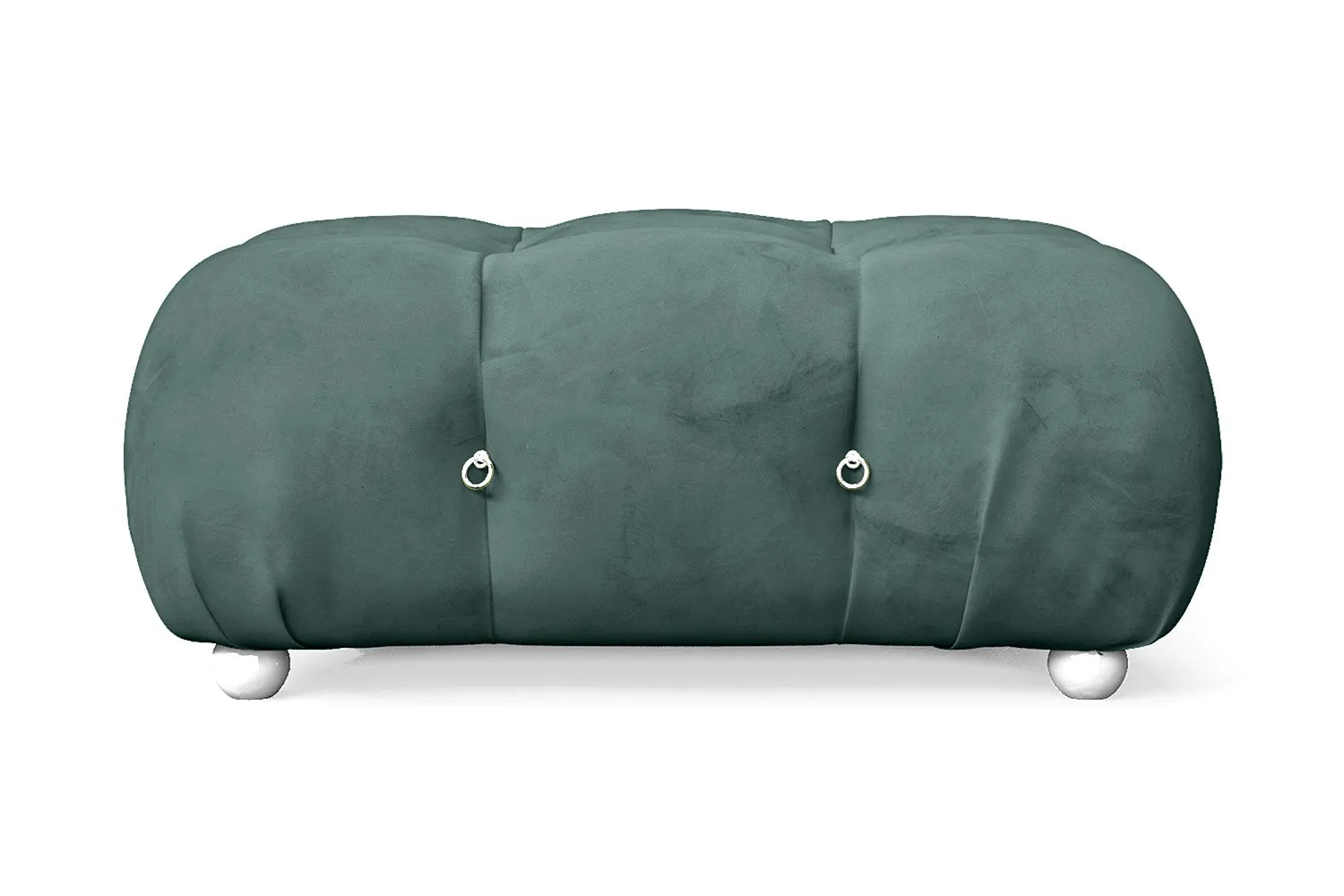 Varese Ottoman Teal Velvet Large