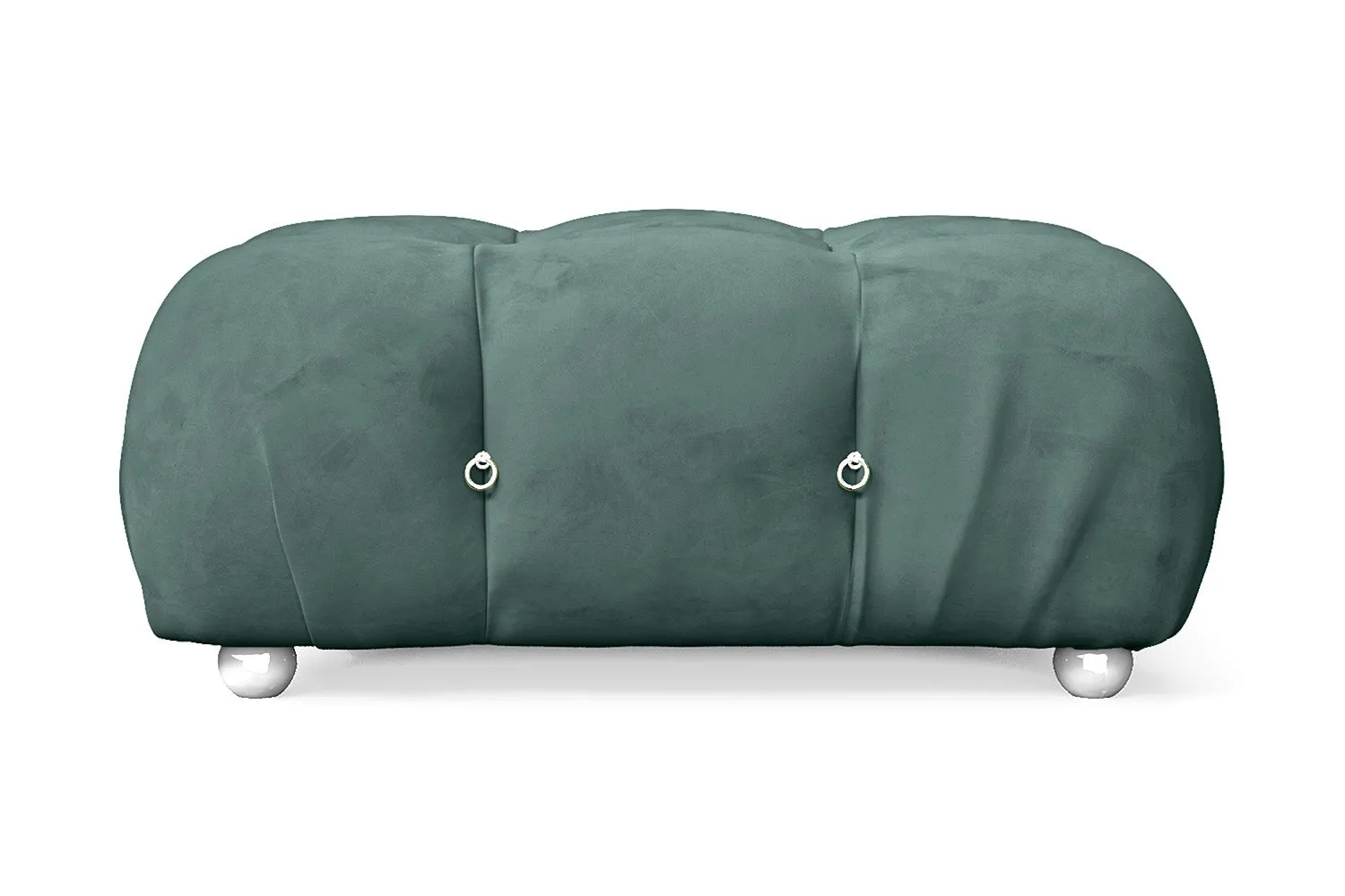 Varese Ottoman Teal Velvet Large
