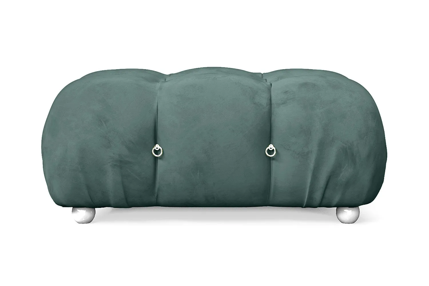 Varese Ottoman Teal Velvet Large