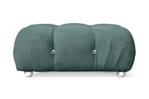 Varese Ottoman Teal Velvet Large