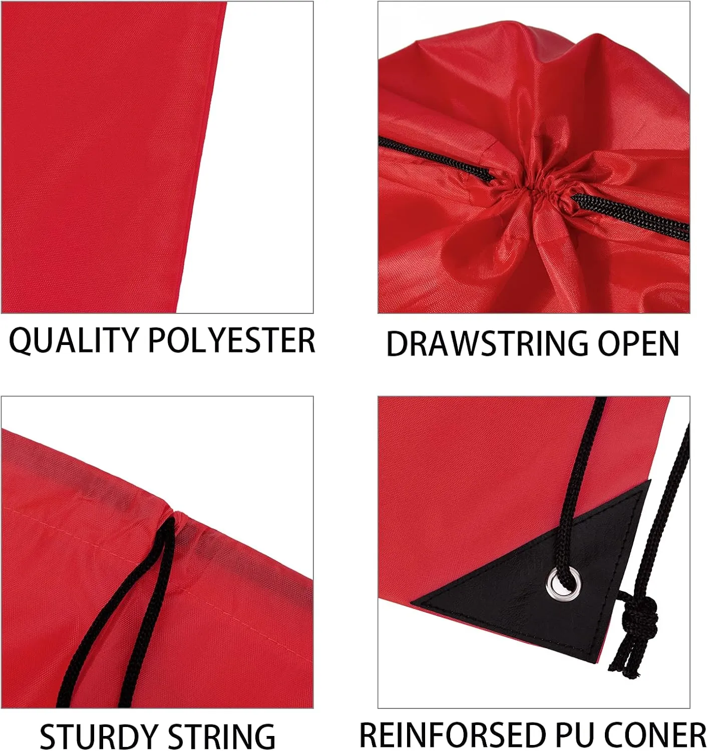 Vorspack Drawstring Backpack 20 Pieces for Party Gym Sport Trip