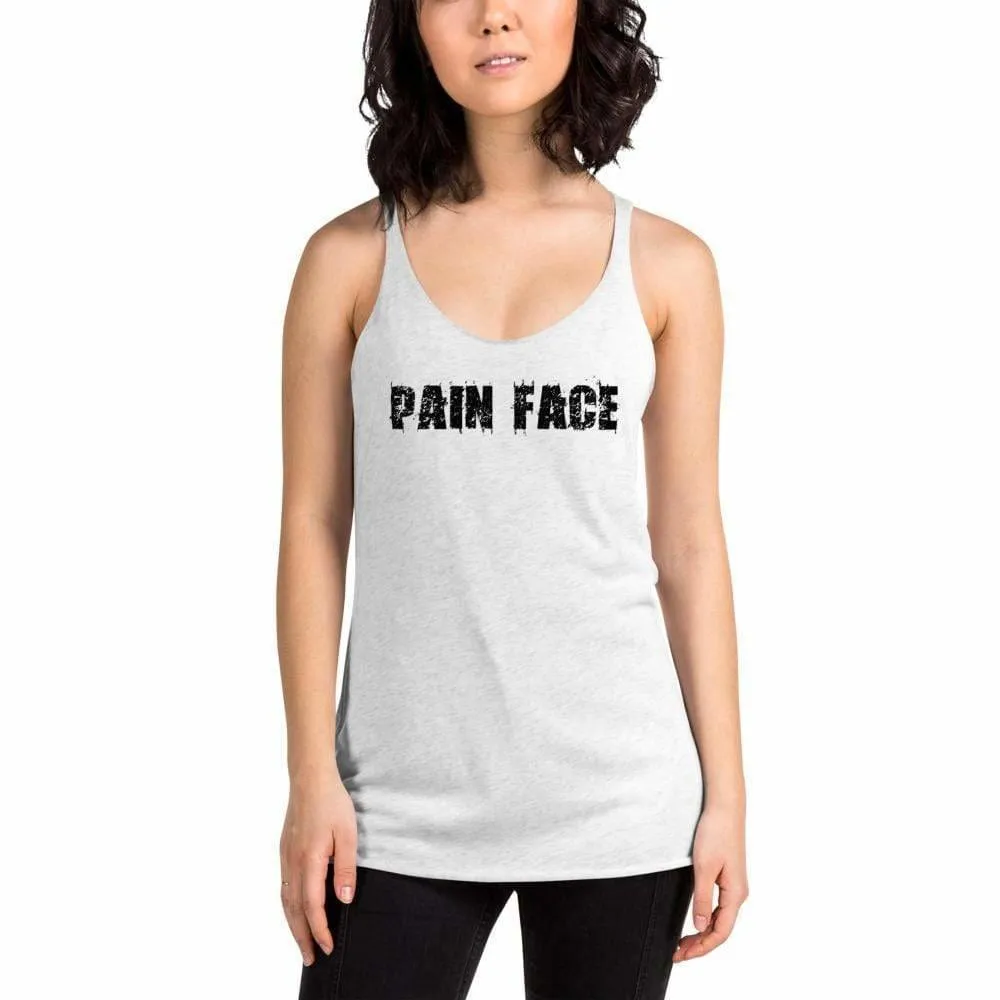 WOD Obsessed Pain Face Women's Racerback Tank