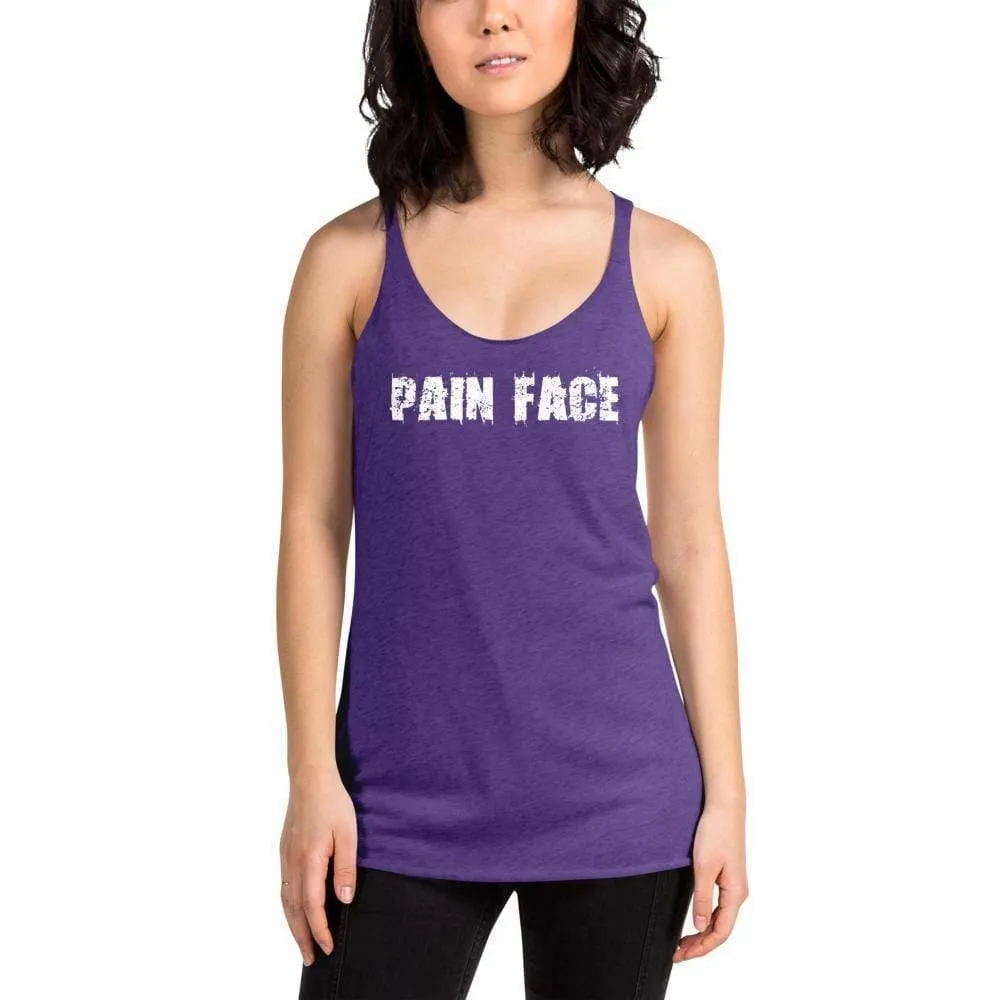WOD Obsessed Pain Face Women's Racerback Tank