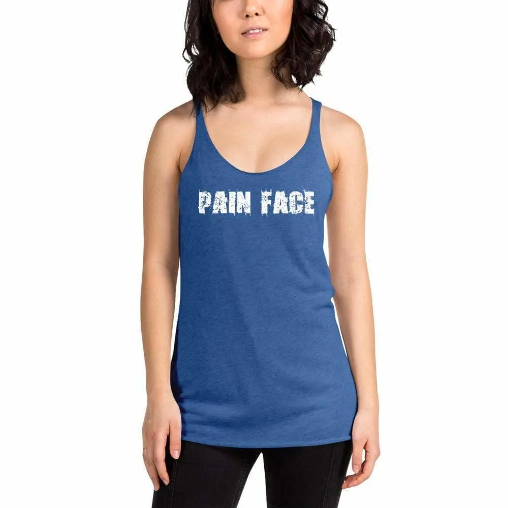 WOD Obsessed Pain Face Women's Racerback Tank