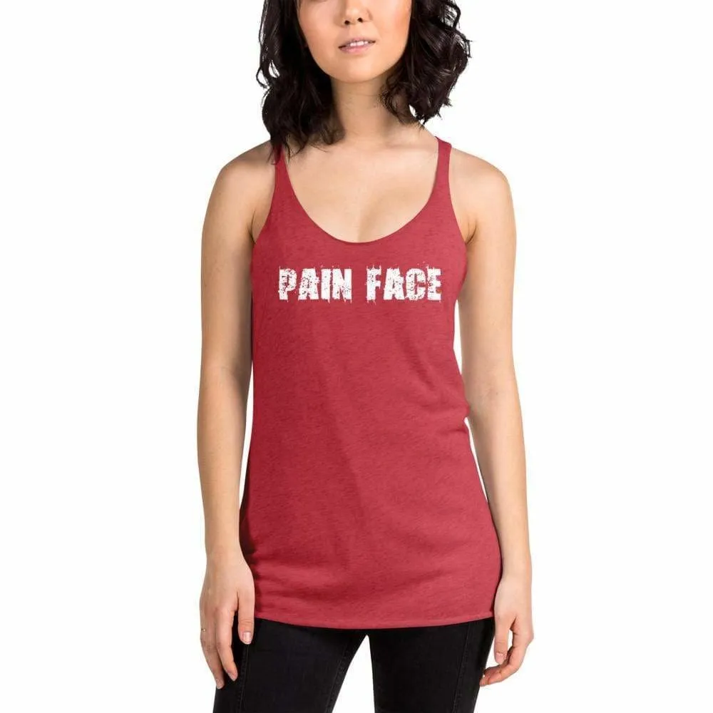 WOD Obsessed Pain Face Women's Racerback Tank
