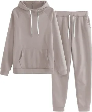 Women 2 Piece Lounge Sets Long Sleeve V Neck Clothing Outfits Jogger Sweatsuit Sets Sweatsuits