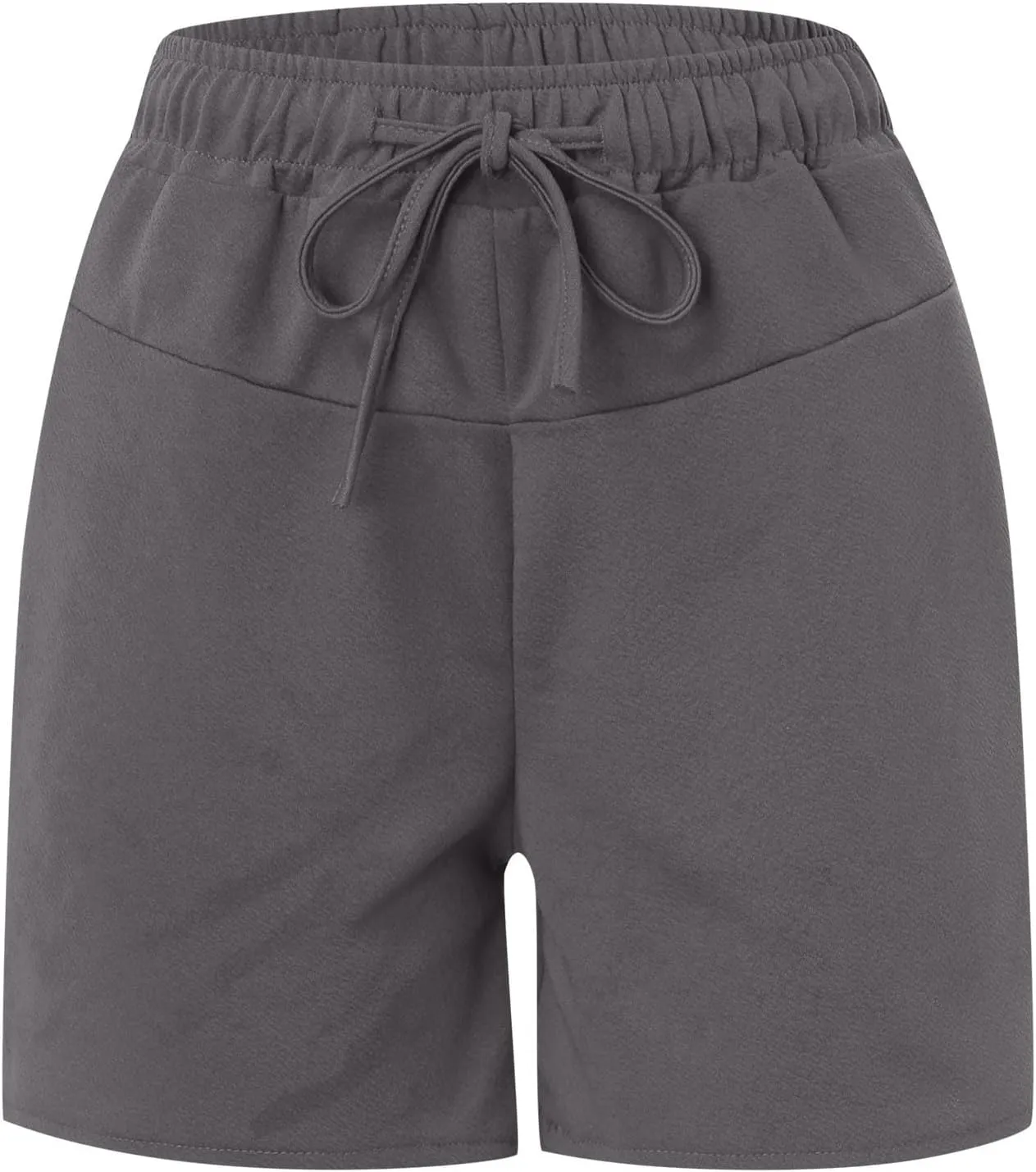 Women 2024 Casual Shorts Loose Drawstring Comfy Elastic High Waist Shorts Summer Pull On Short Pants with Pockets
