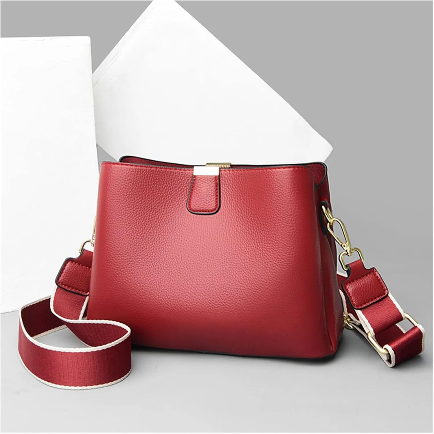 Women Bucket Bag Fashion Shoulder Bag For Girls Large Capacity Messenger Crossbody Bag For Women(Black)