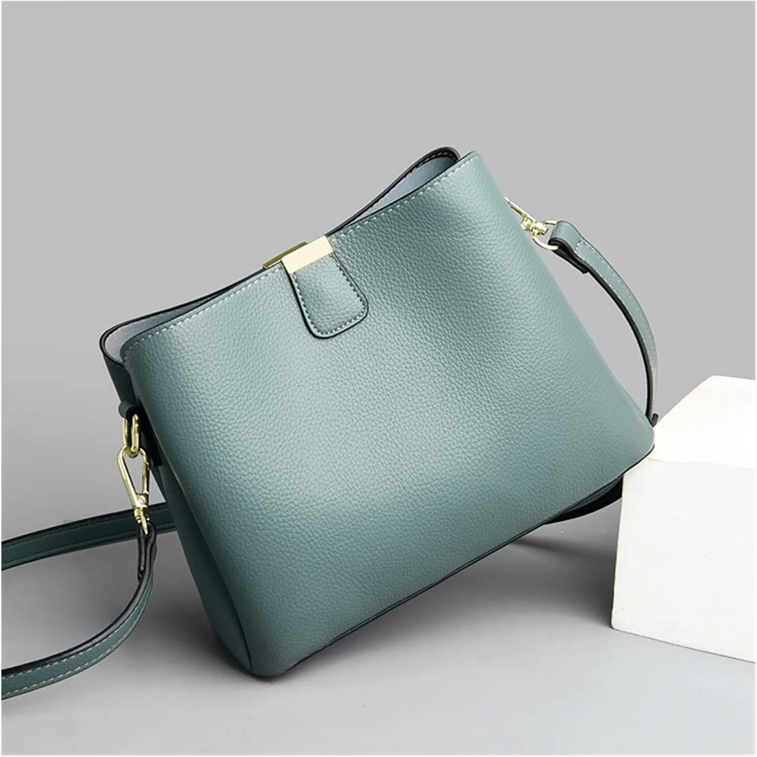 Women Bucket Bag Fashion Shoulder Bag For Girls Large Capacity Messenger Crossbody Bag For Women(Black)