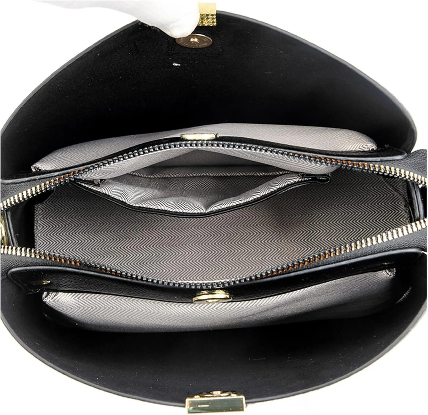 Women Bucket Bag Fashion Shoulder Bag For Girls Large Capacity Messenger Crossbody Bag For Women(Black)