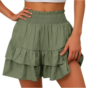 Womens Athletic Skort Elastic Waist Skorts High Waisted Skort Plus Size Summer Skort Casual Tennis Skort for 2024