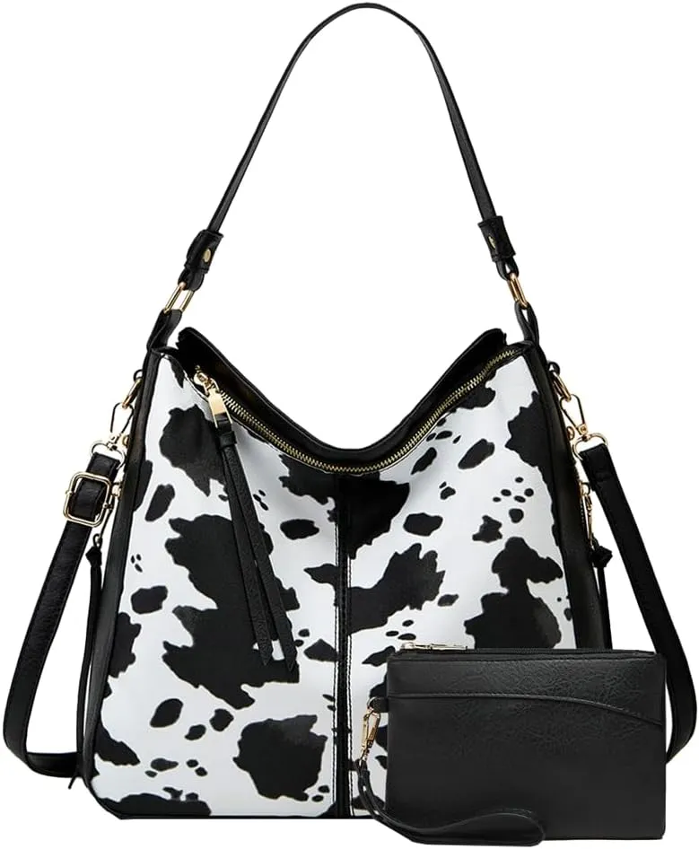 Women's Fashion Vegan Leather Totes 3pcs Handbag Large Crossbody Shouler Bag Purse Travel Top Handle Satchel