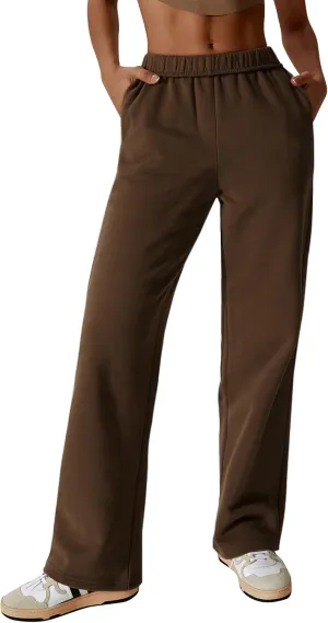 Womens Leisure Sweatpants for 2024 New,Womens Tall Sweatpants,Straight and Wide Leg Sweatpants Women with Pocket