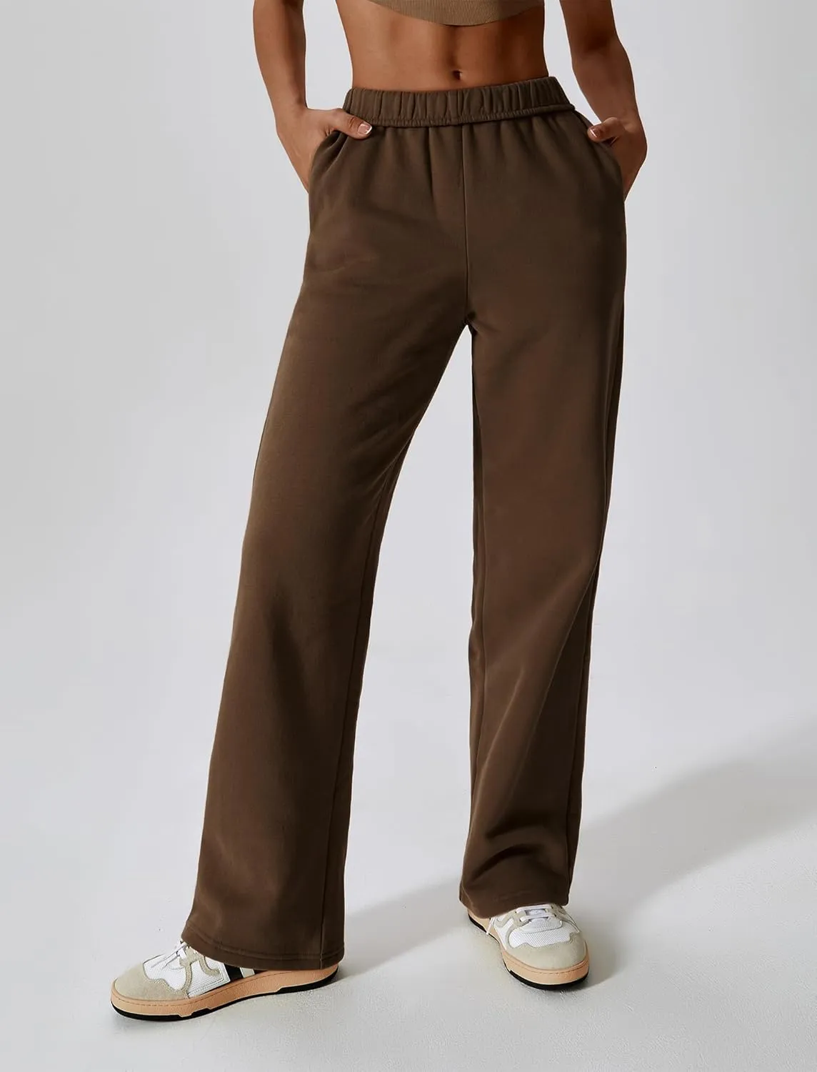 Womens Leisure Sweatpants for 2024 New,Womens Tall Sweatpants,Straight and Wide Leg Sweatpants Women with Pocket