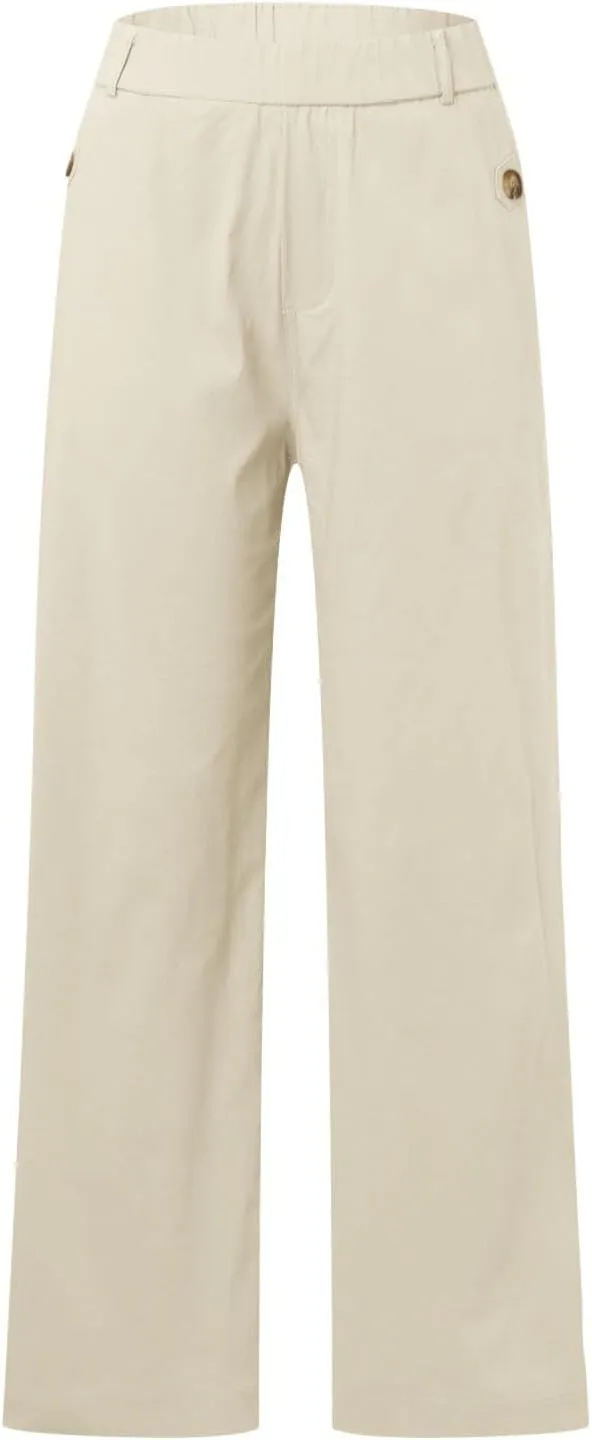 Womens Linen Summer Y2K Streetwear Palazzo Pants Elastic Waist Wide Leg Plus Size Trousers Travel