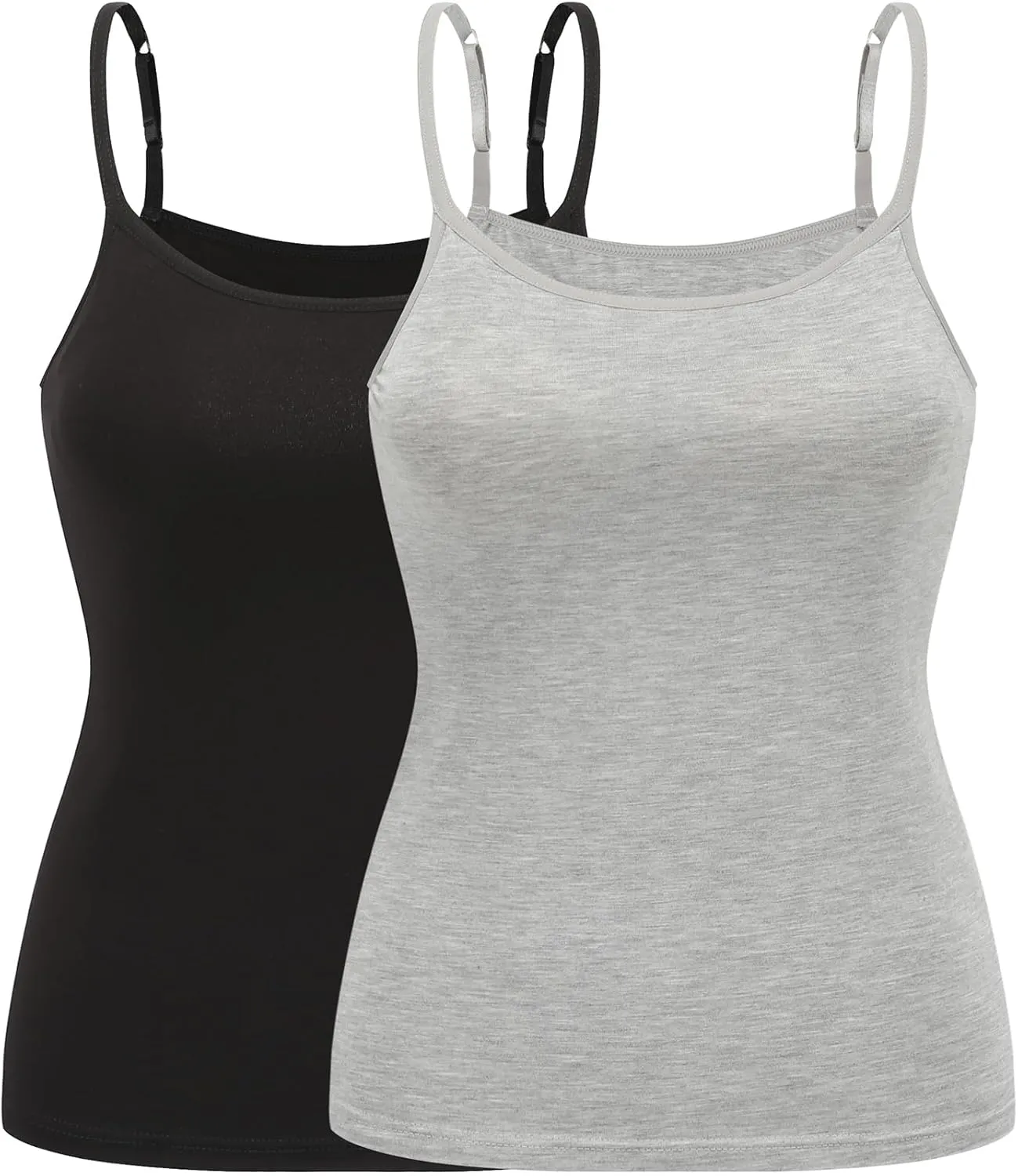Womens Modal Built-in Bra Padded Camisole Yoga Tanks Tops