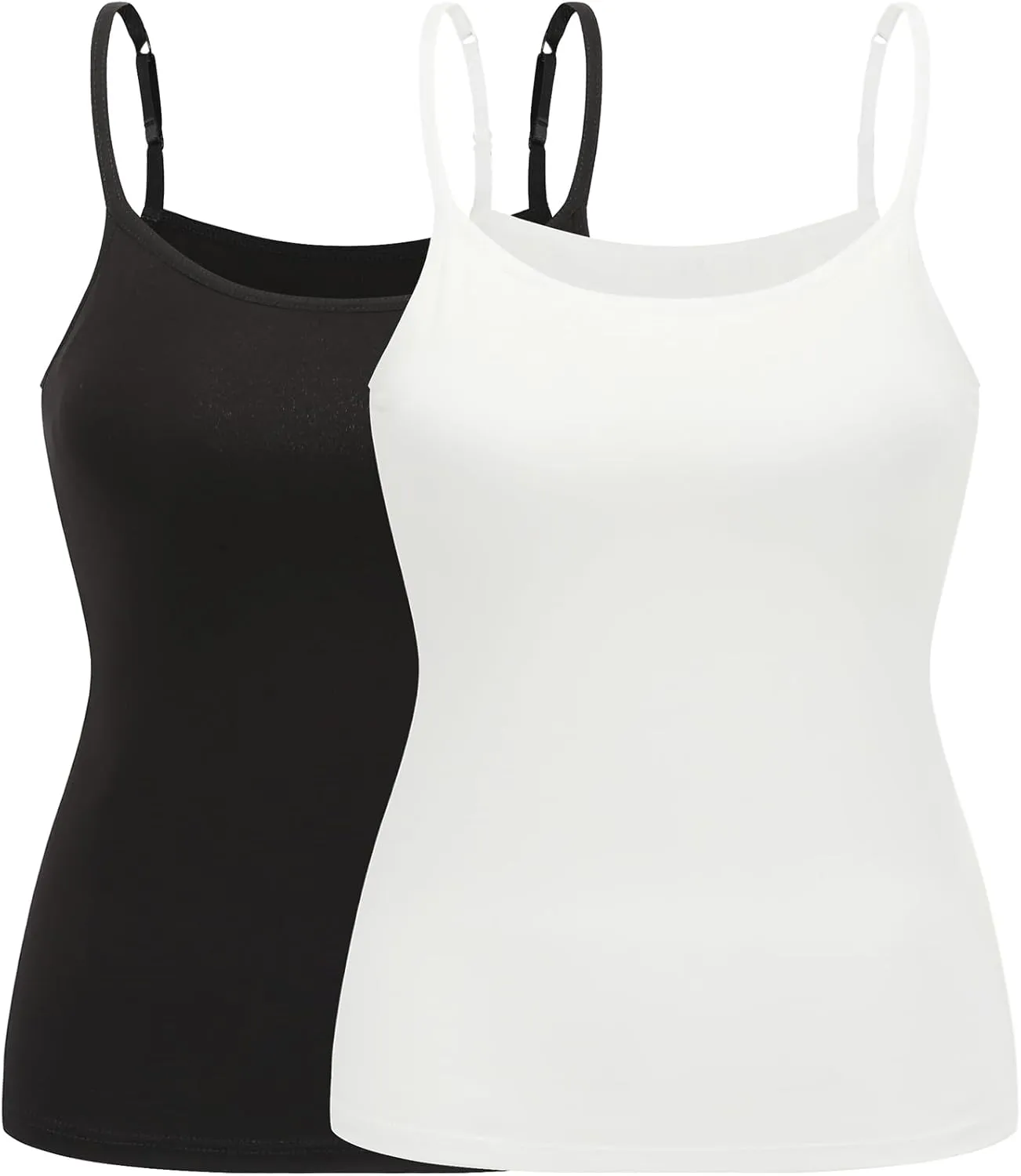 Womens Modal Built-in Bra Padded Camisole Yoga Tanks Tops
