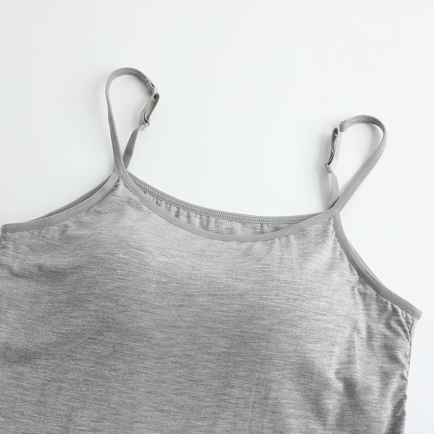 Womens Modal Built-in Bra Padded Camisole Yoga Tanks Tops