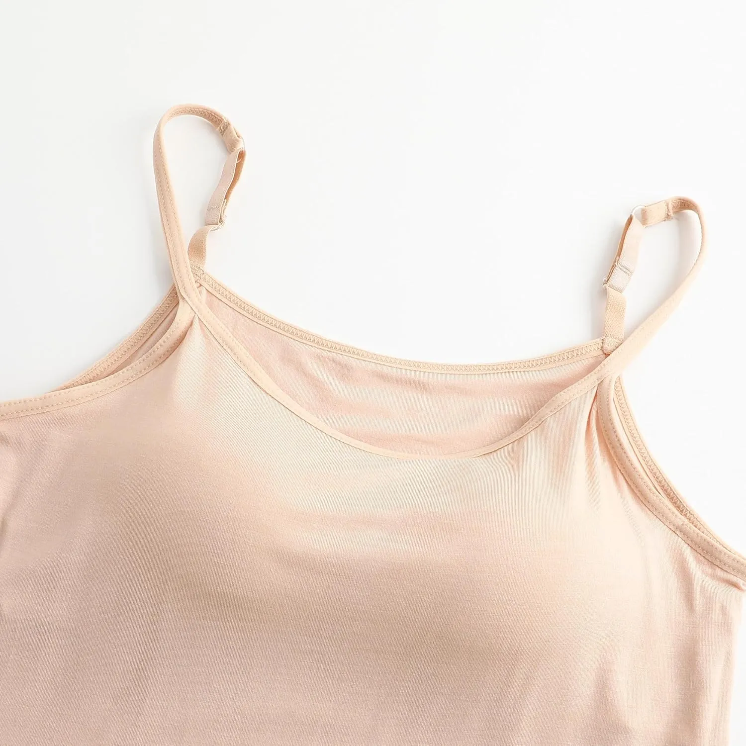 Womens Modal Built-in Bra Padded Camisole Yoga Tanks Tops