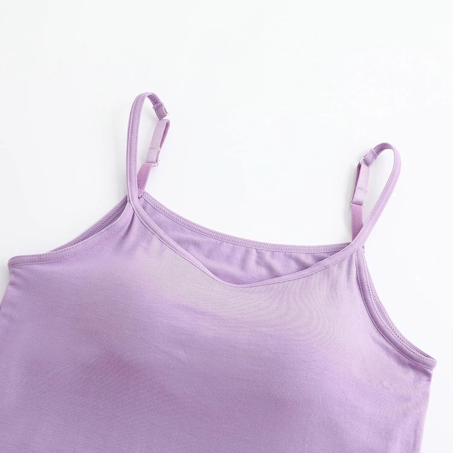 Womens Modal Built-in Bra Padded Camisole Yoga Tanks Tops