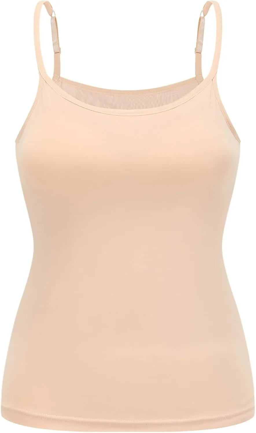 Womens Modal Built-in Bra Padded Camisole Yoga Tanks Tops