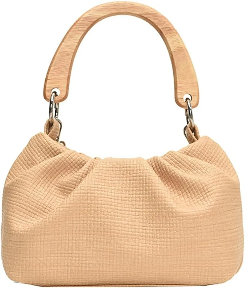 Womens Ruched Shoulder Crossbody Bag Cloud Totes Clutch Bucket Purse Small Mini Cute Tote Handbag Satchel